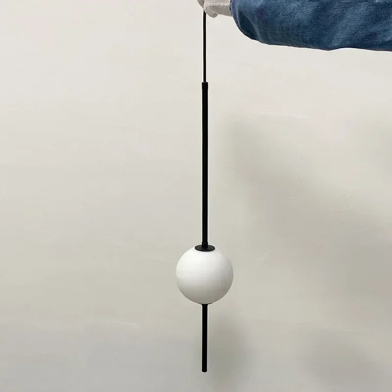 Minimalist Glass Orb Chandeliers