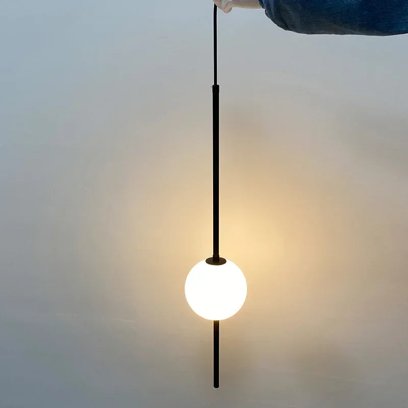 Minimalist Glass Orb Chandeliers