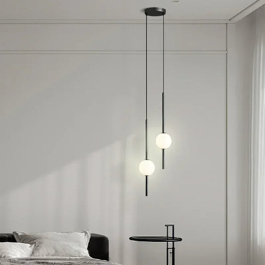 Minimalist Glass Orb Chandeliers